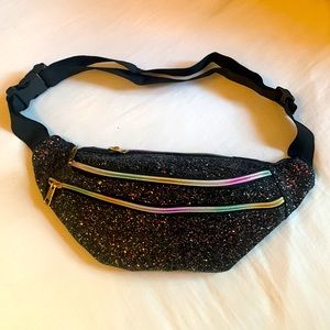 NWOT Glitter Waist Bag
